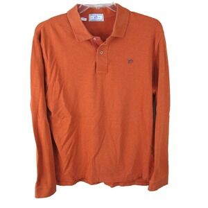 Southern Tide The‎ SkipJack Long Sleeve Polo Shirt Men's Large (40) Orange
